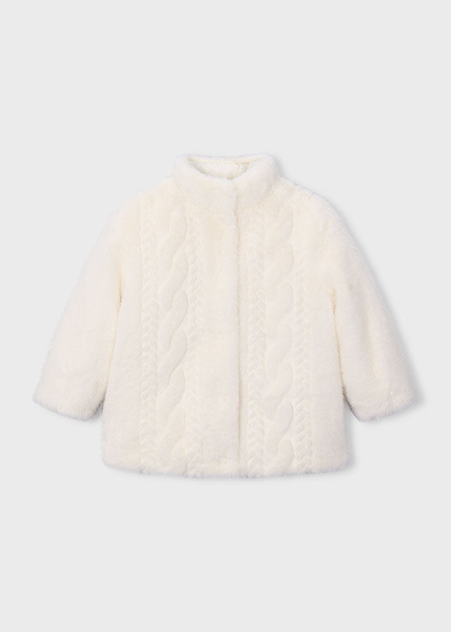 Cappotto in pelo per bambina Mayoral