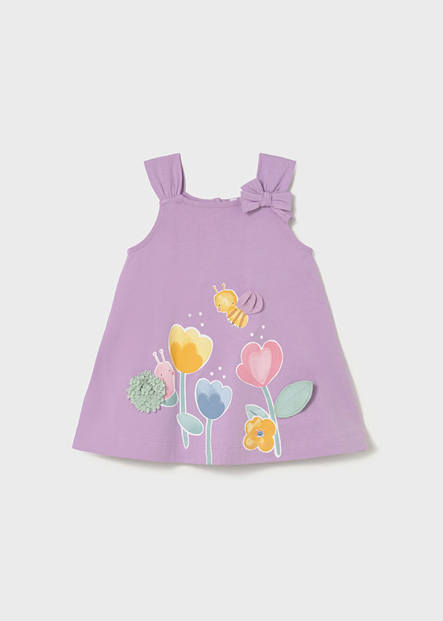 Vestito con manica nodo baby girl Mayoral