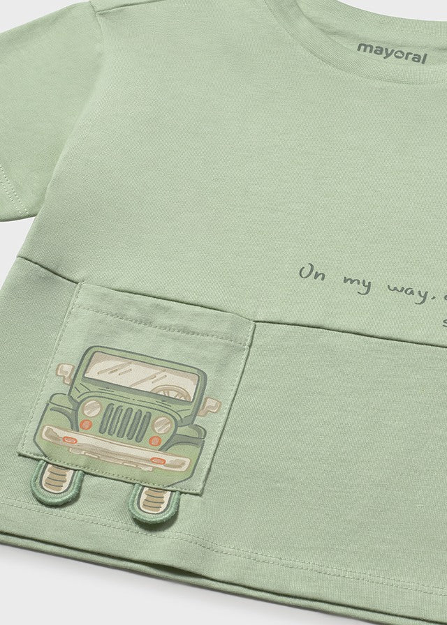 T-shirt con stampa baby boy Mayoral