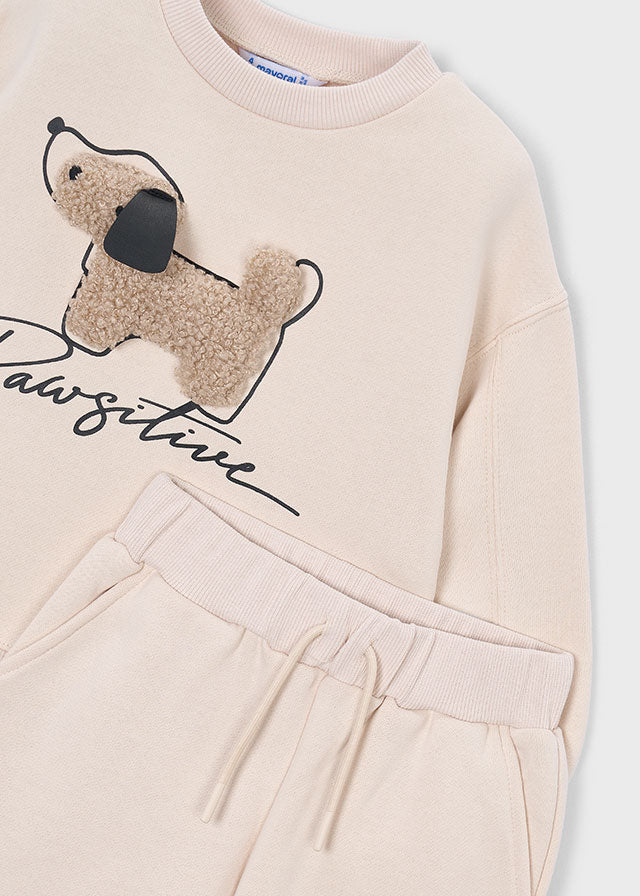 Tuta con pantalone con applicazione bambina Mayoral