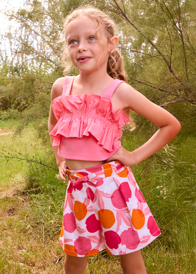 Gonna pantalone a fantasia bambina Mayoral