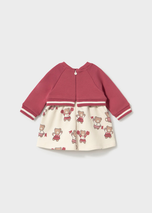 Vestito con finto cardigan neonata Mayoral