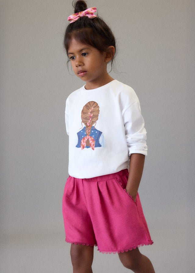 Short con pieghe bambina Mayoral