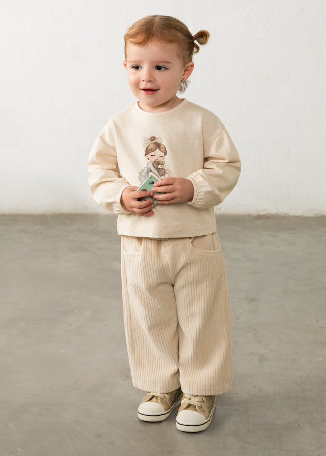 Pantalone in ciniglia baby girl Mayoral
