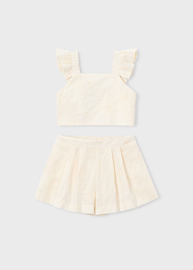 Coordinato con short bambina Mayoral