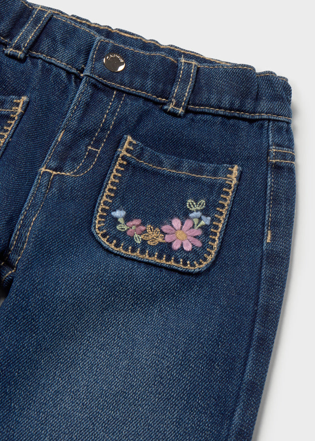 Jeans con ricami baby girl Mayoral