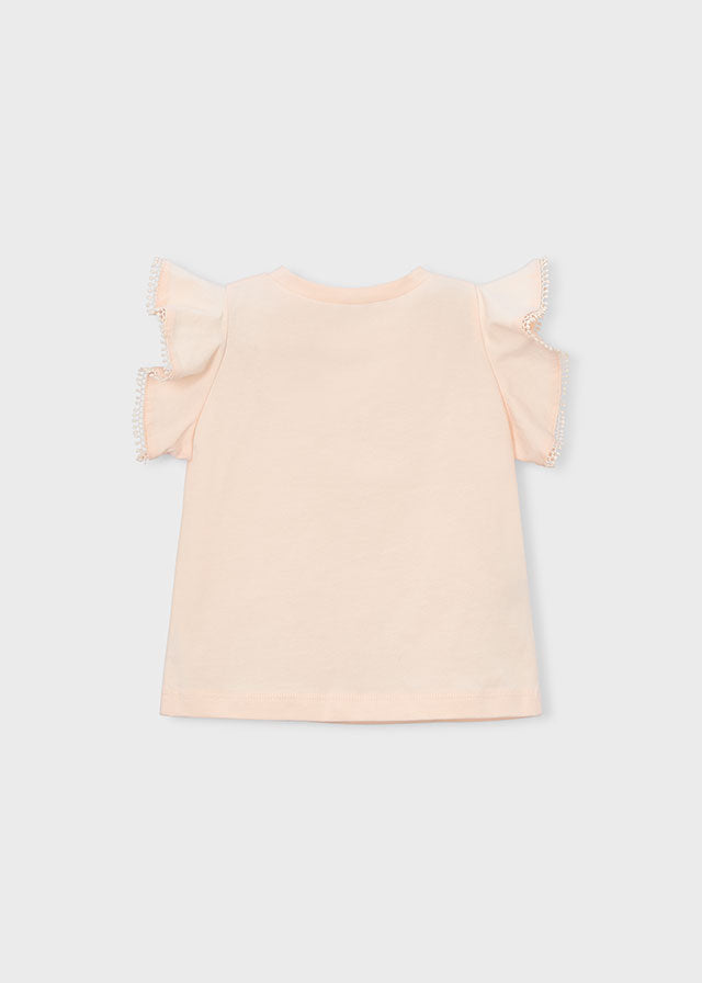 T-shirt con manica volant bambina Mayoral