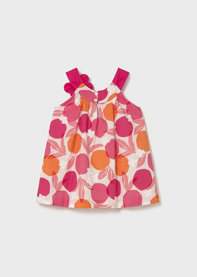 Vestito con stampa fiore baby girl Mayoral