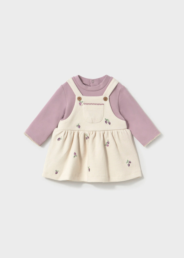 Vestito con finta salopette neonata Mayoral