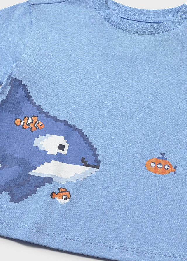 T-shirt con stampa baby boy Mayoral