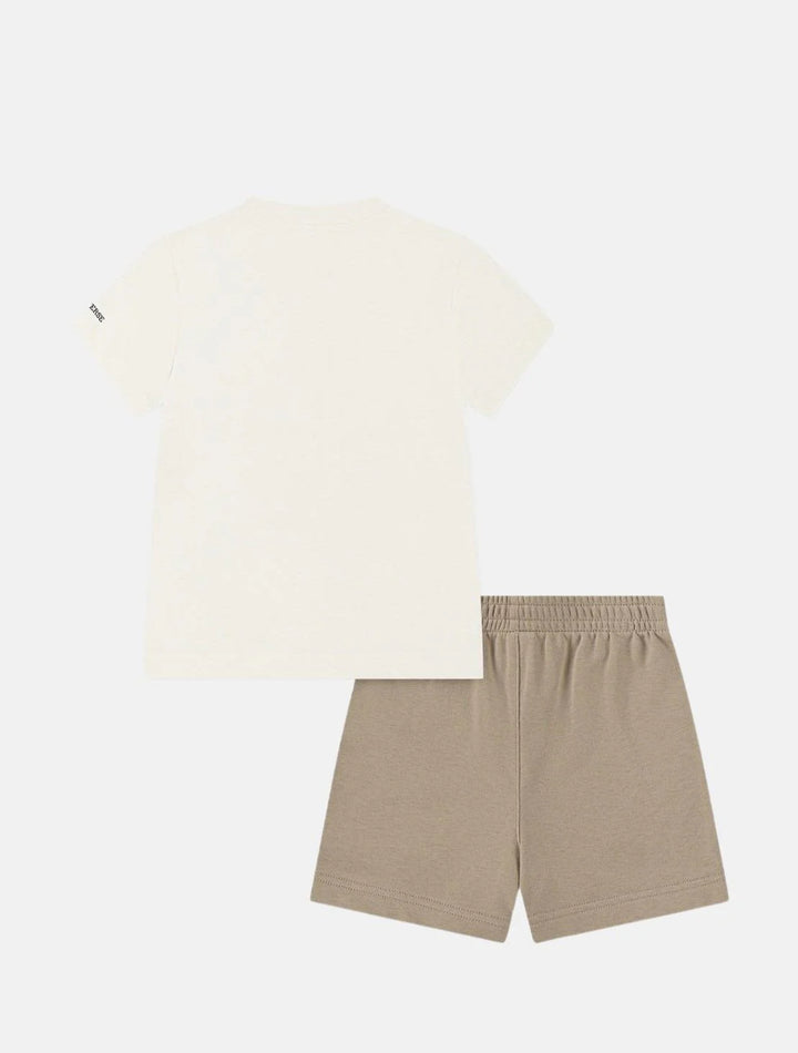 Completo maglietta a maniche corte con grafica e pantaloncino bambino