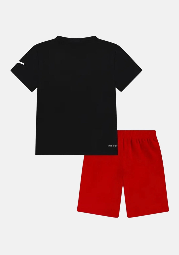 Set maglietta con grafica e pantaloncino dry fit ragazzo