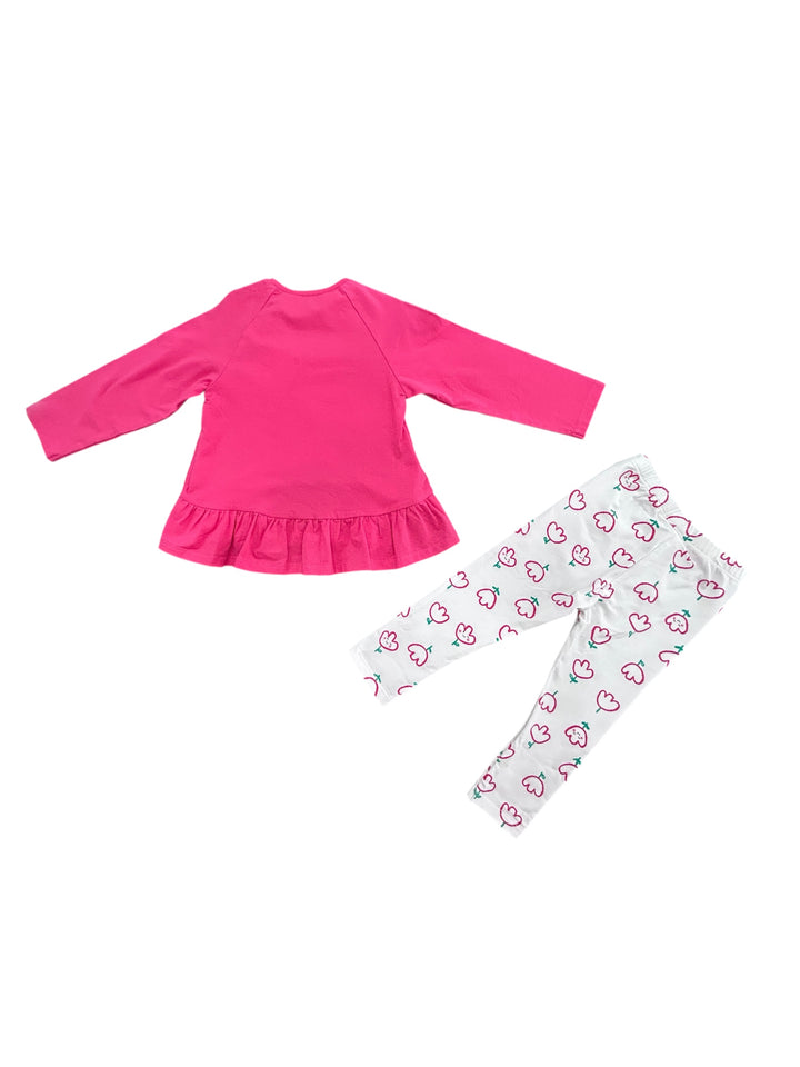 Completo maglietta a maniche lunghe e pantalone neonata Mayoral