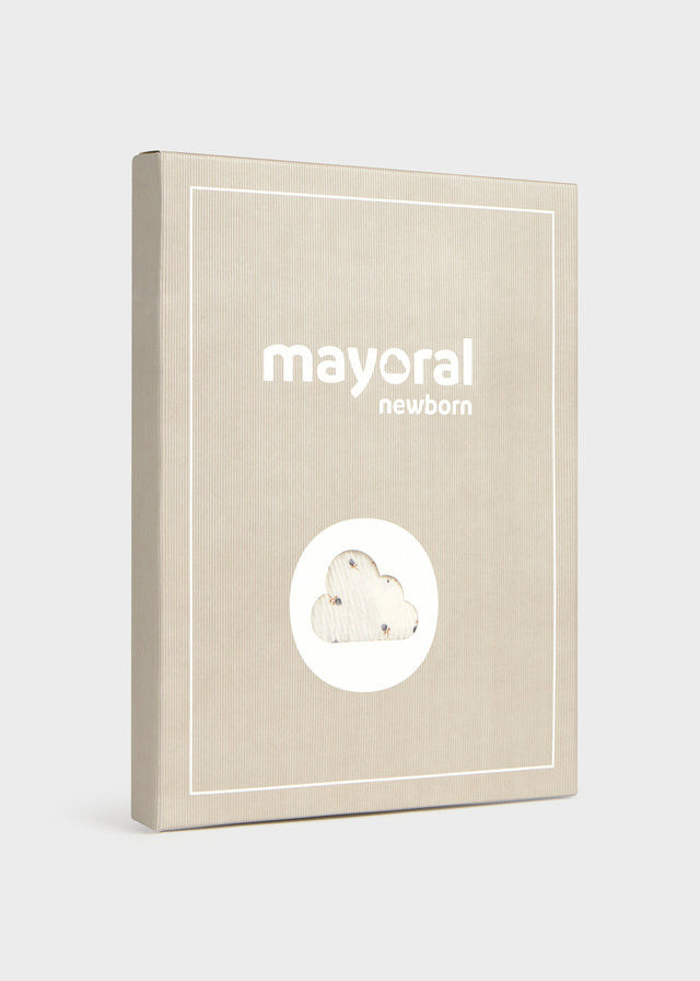 Completo tre pezzi in tricot neonata Mayoral