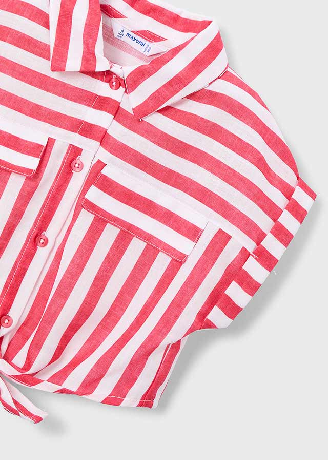 Blusa a righe con canotta bambina Mayoral