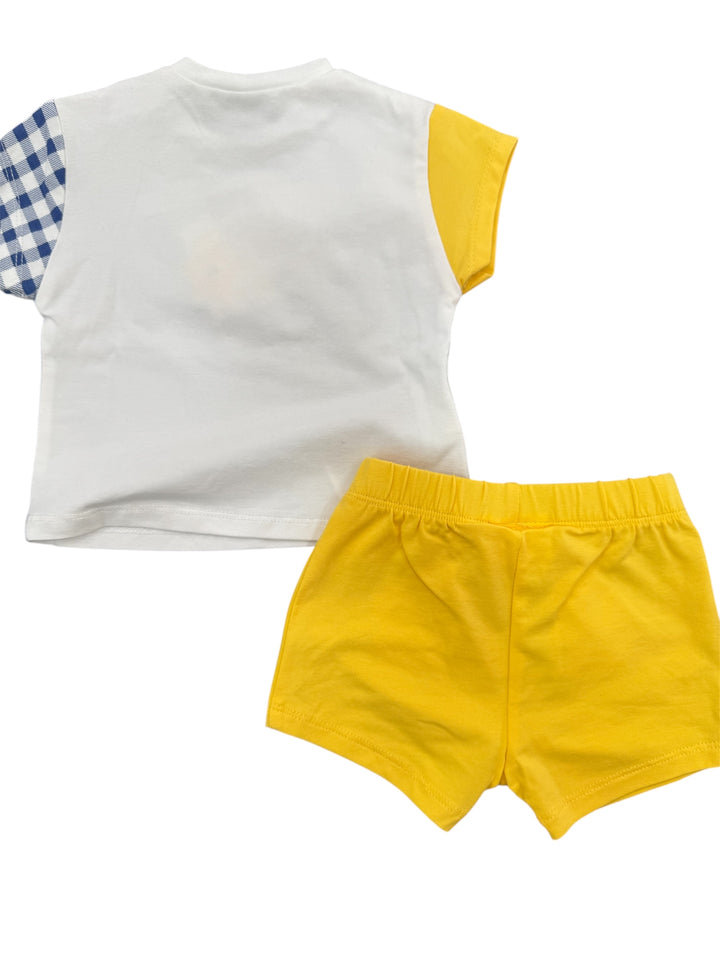 Completo maglietta a maniche corte e pantaloncino neonato