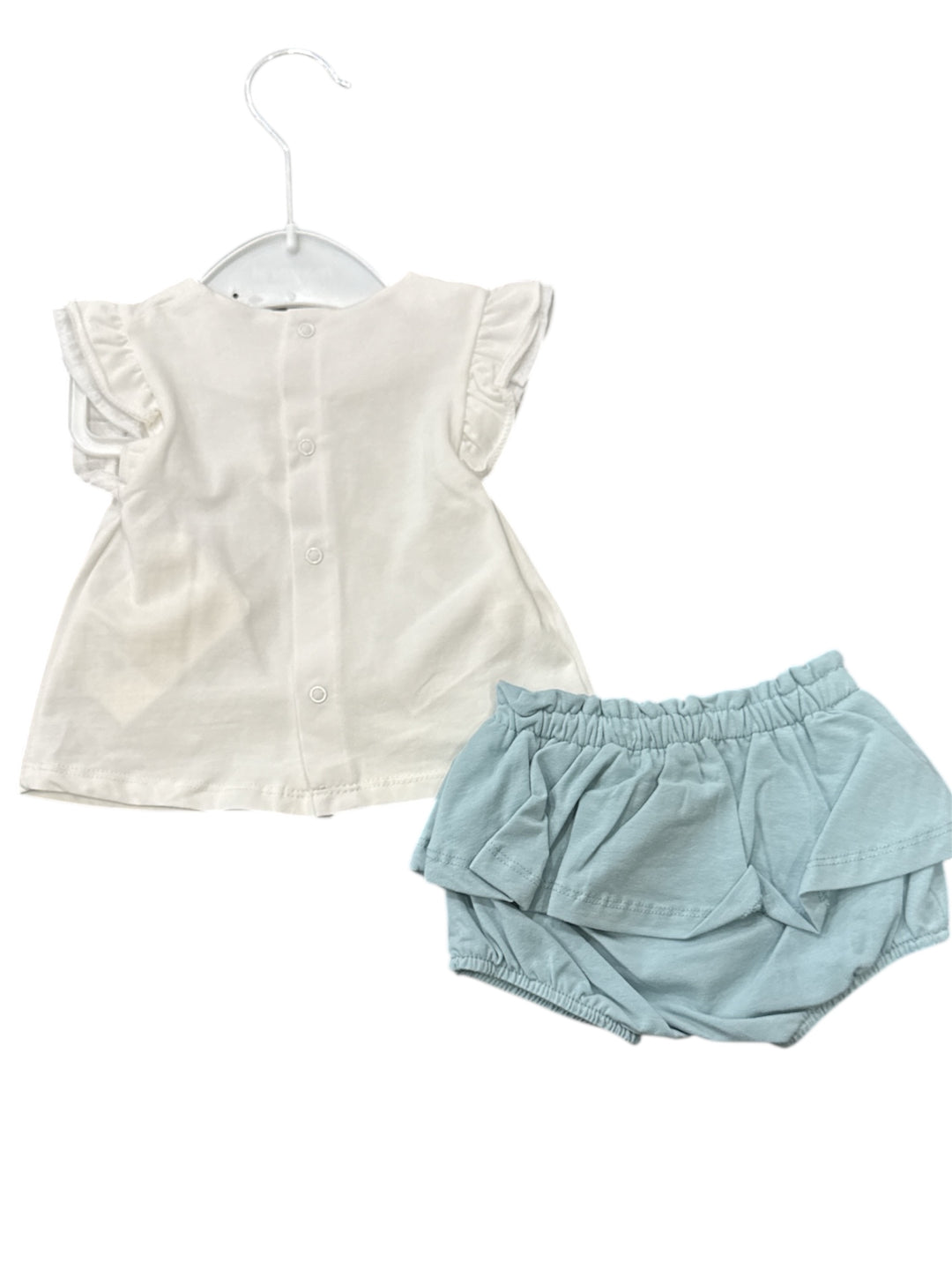 Completo maglietta e pantaloncino neonata Mayoral