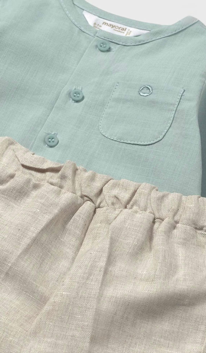 Completo pantalone e camicia neonato Mayoral