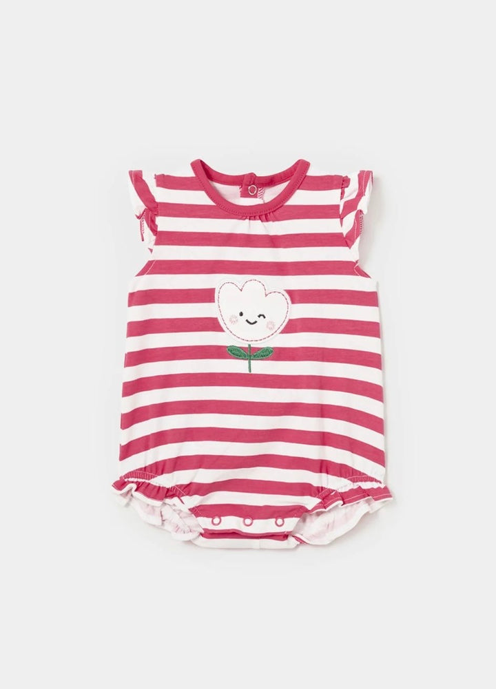Pagliaccetto a righe  neonata