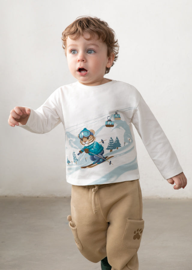Maglietta manica lunga animal play baby boy Mayoral