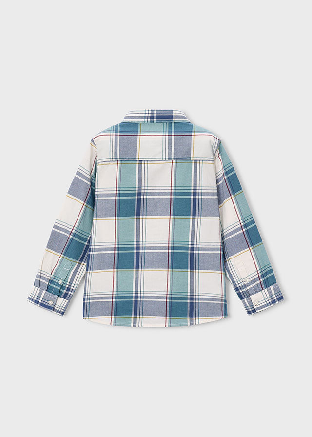 Camicia manica lunga quadri bambino Mayoral