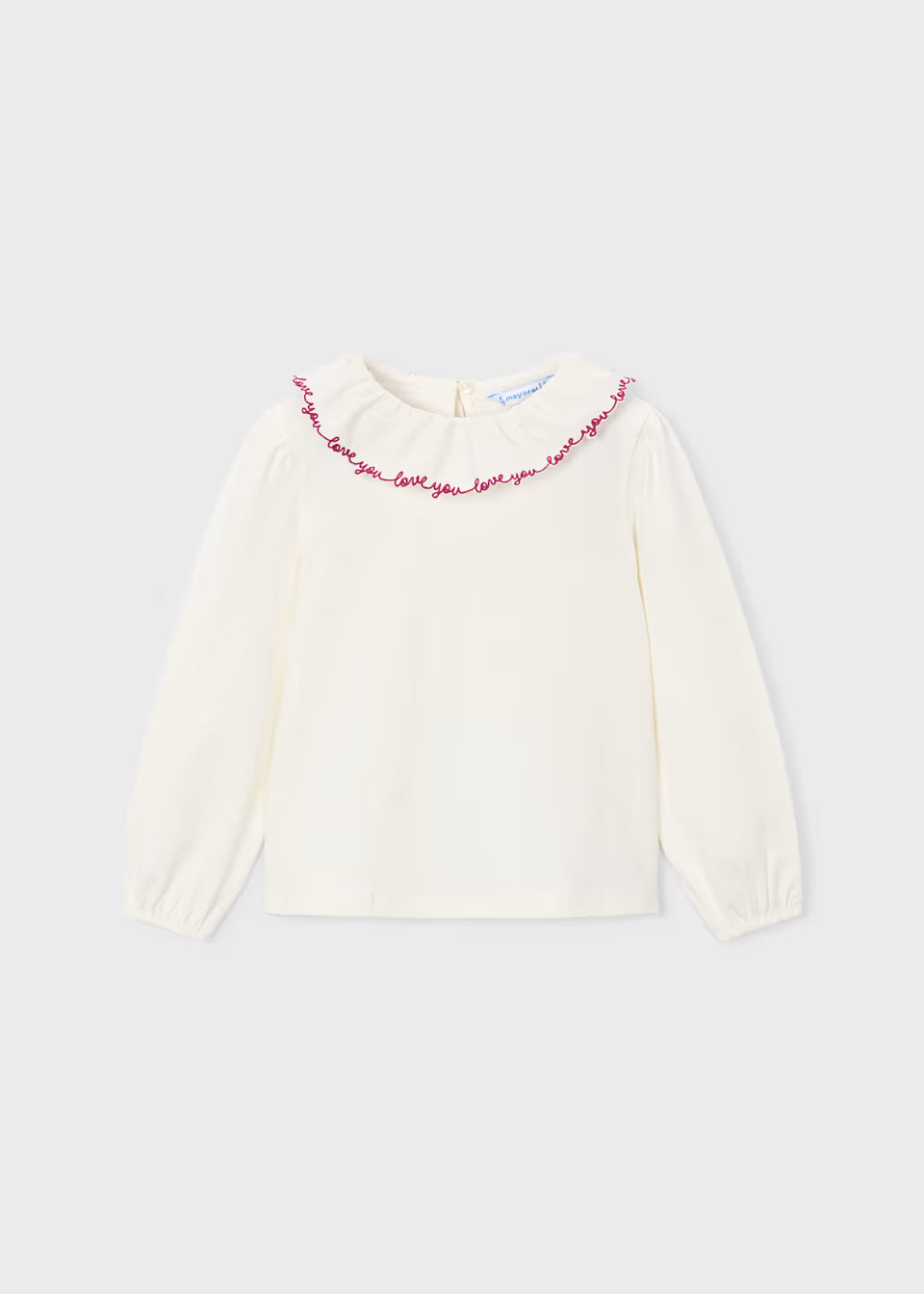 Maglia maniaca lunga con colletto lavorato bambina Mayoral