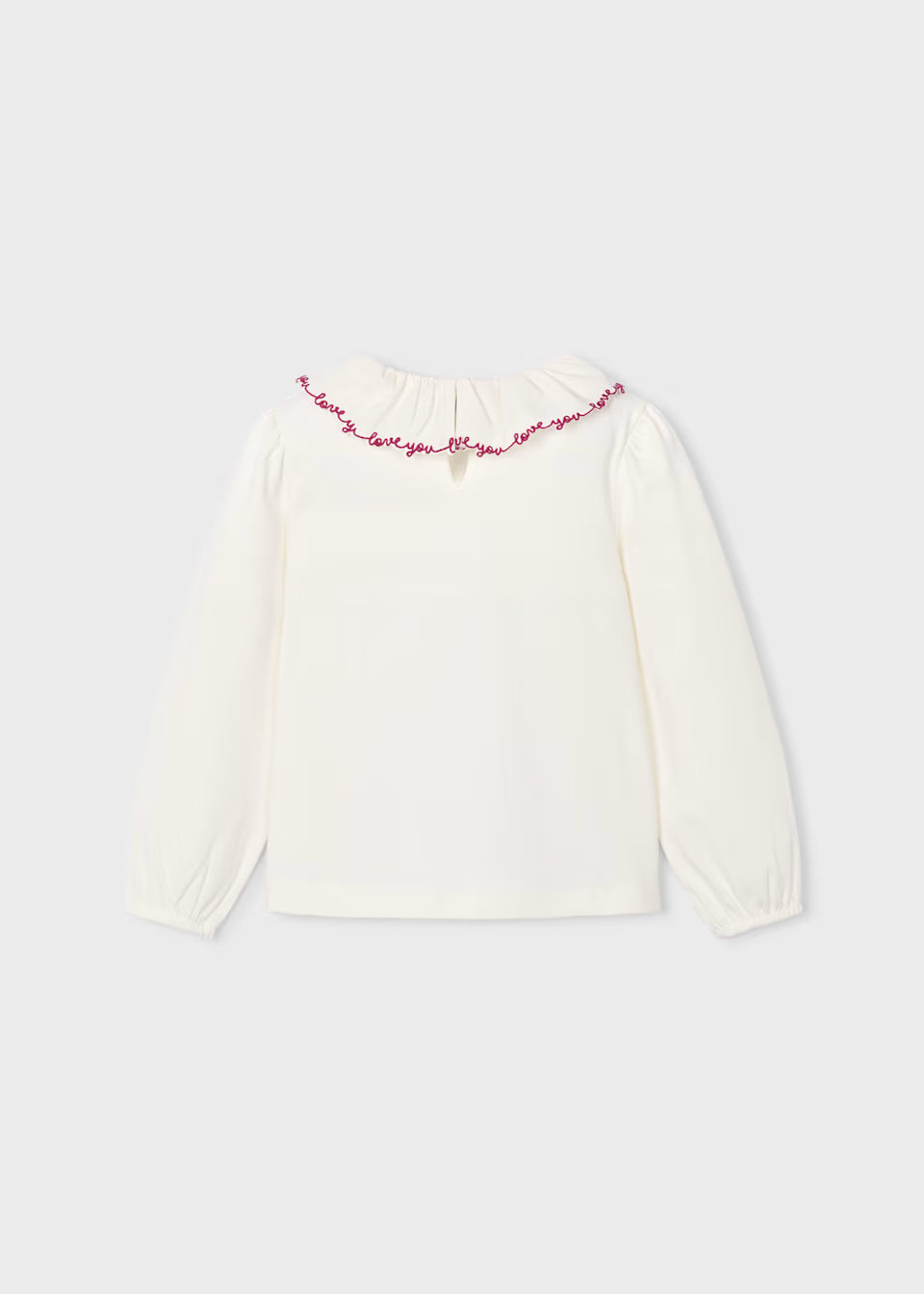 Maglia maniaca lunga con colletto lavorato bambina Mayoral