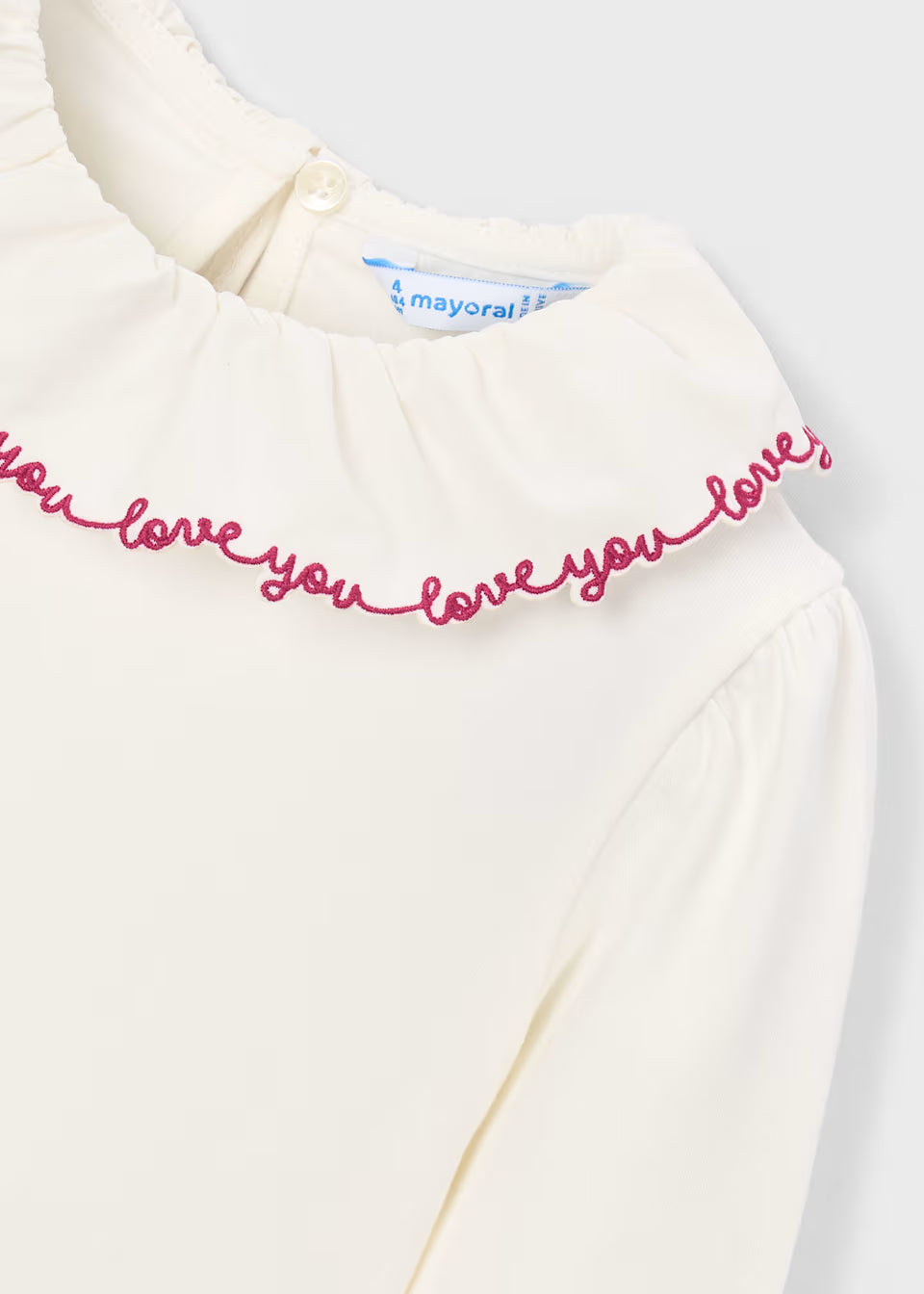 Maglia maniaca lunga con colletto lavorato bambina Mayoral