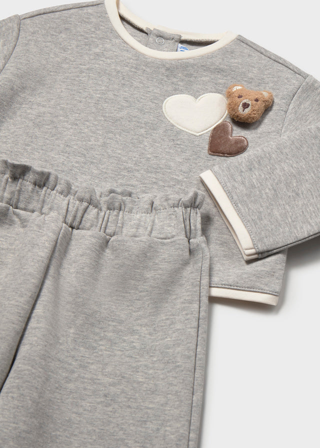Completo garzato pantalone e maglia baby girl Mayoral