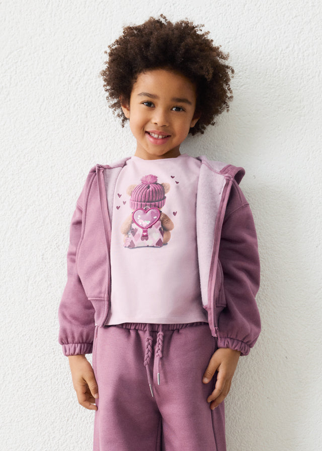 Felpa con zip bambina Mayoral