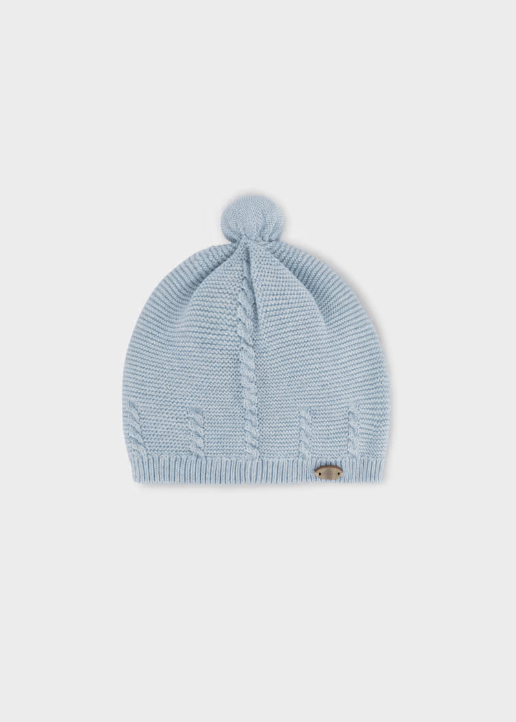 Cappello in tricot con trecce neonato Mayoral