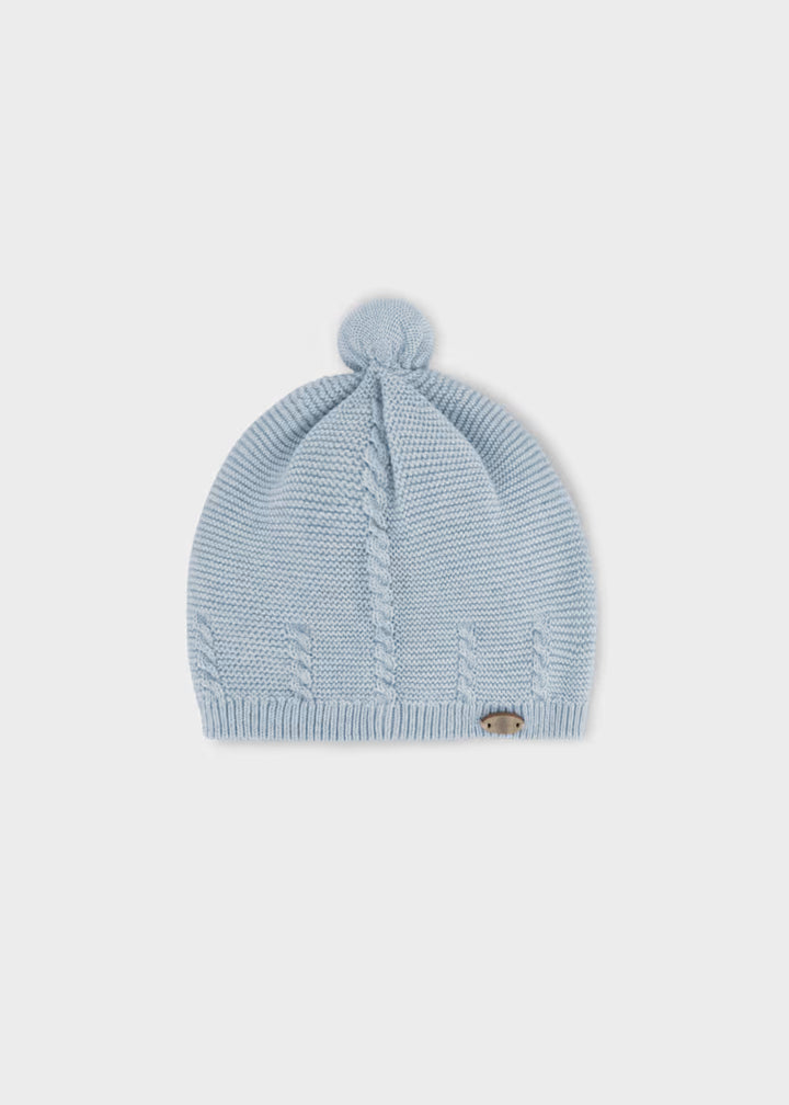 Cappello in tricot con trecce neonato Mayoral