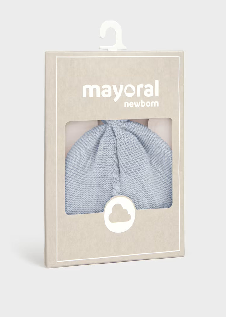 Cappello in tricot con trecce neonato Mayoral