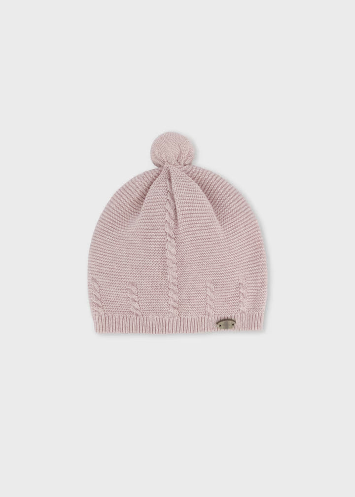 Cappello in tricot con trecce neonata Mayoral