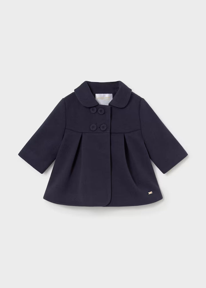 Cappotto con balze e bottoni neonata Mayoral