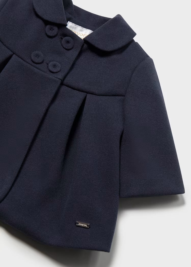 Cappotto con balze e bottoni neonata Mayoral