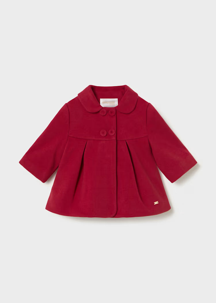 Cappotto elegante con balze neonata Mayoral