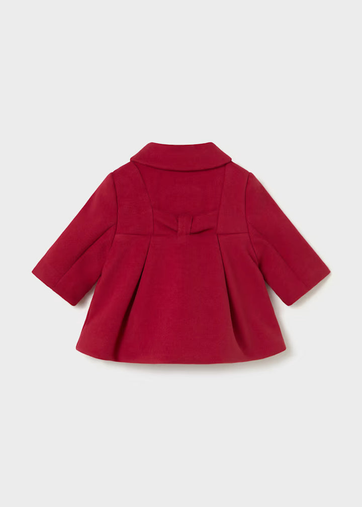 Cappotto elegante con balze neonata Mayoral