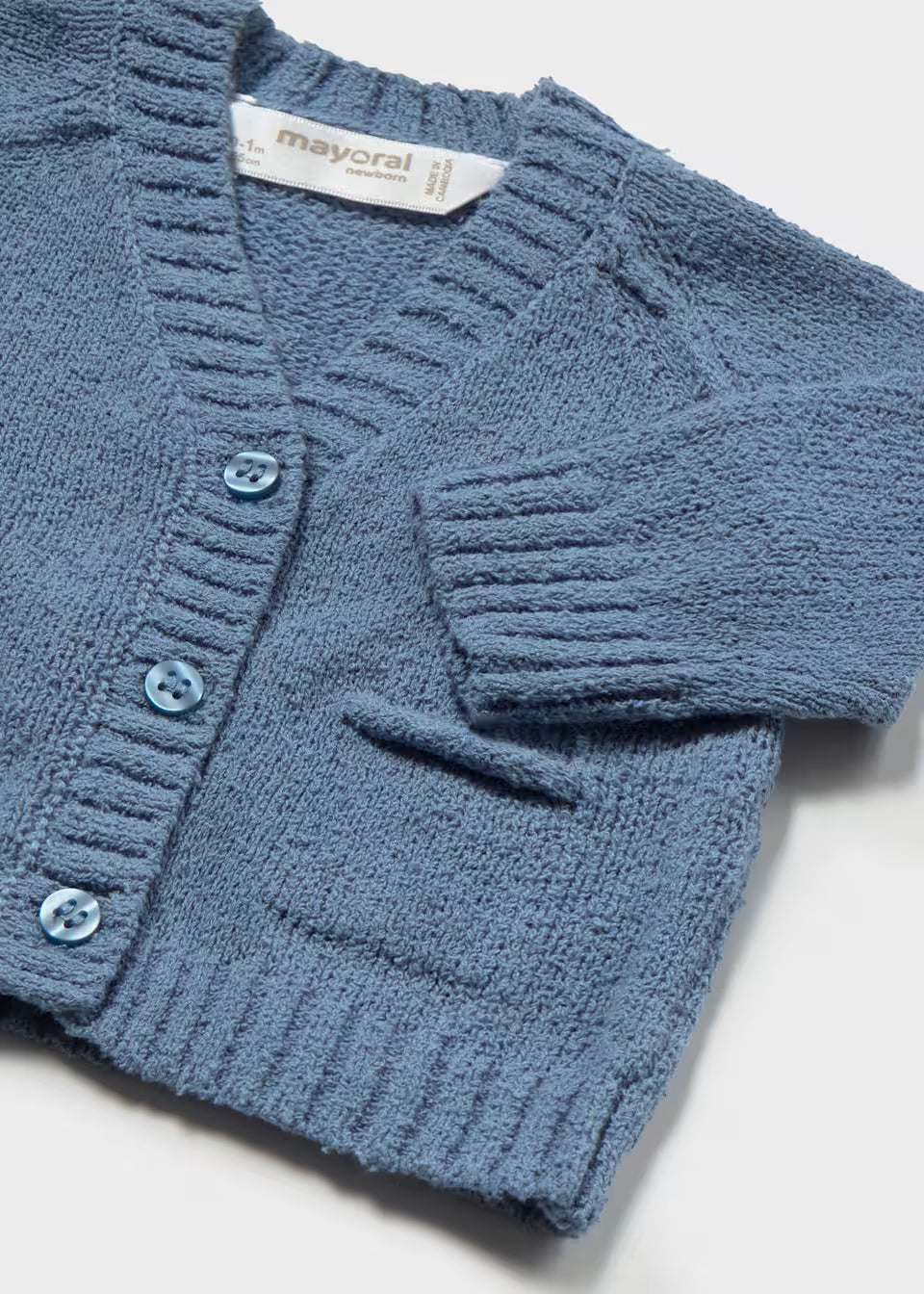 Cardigan scollo a v neonato mayoral