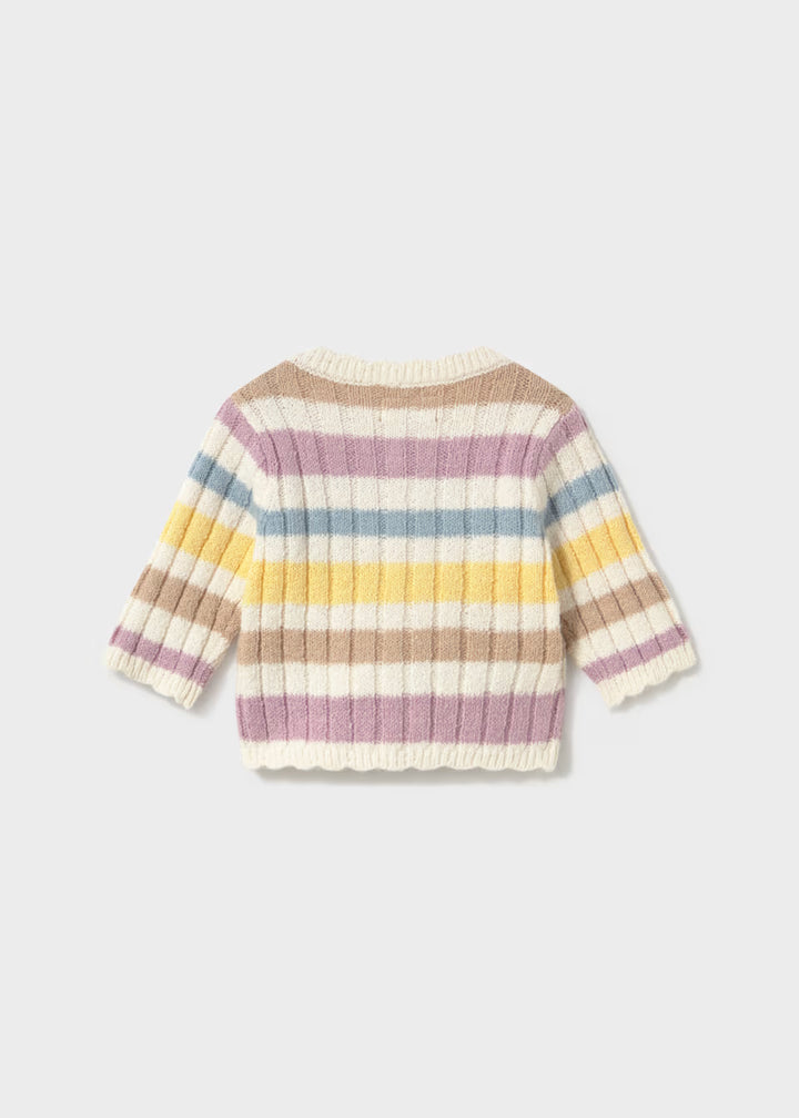 Cardigan a righe neonata Mayoral