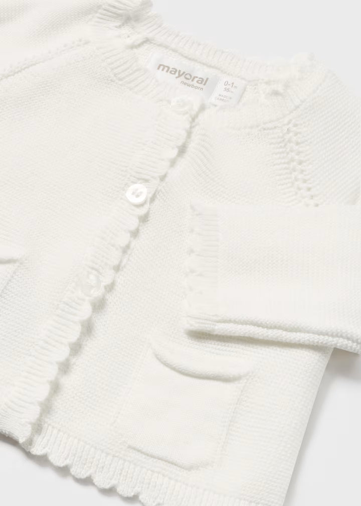 Copia del Cardigan tricot di cotone neonata