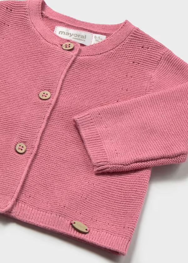 Cardigan in filo neonata mayoral