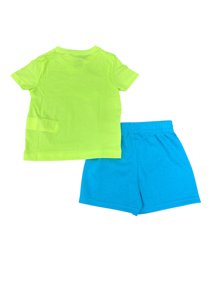 Completino con maglietta a maniche corte con grafica e pantaloncino bambino