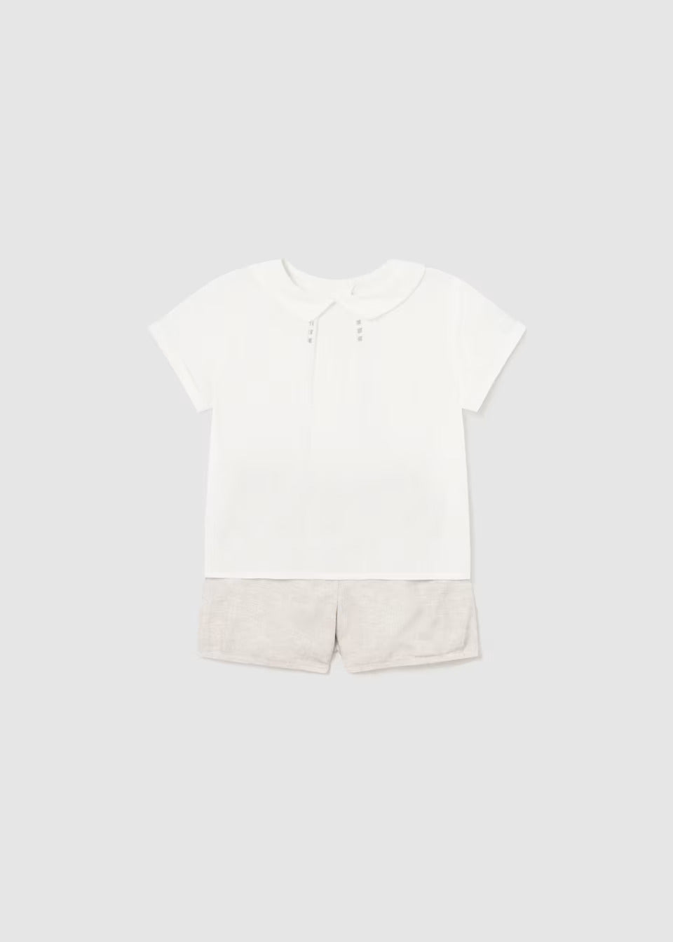 2-piece linen ceremony suit for newborns