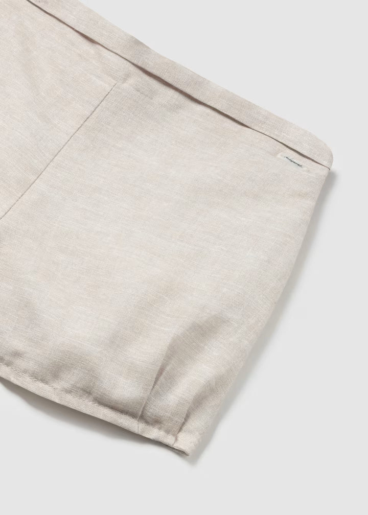 2-piece linen ceremony suit for newborns