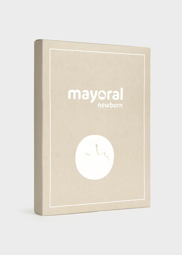 Completo tre pezzi in tricot neonato Mayoral