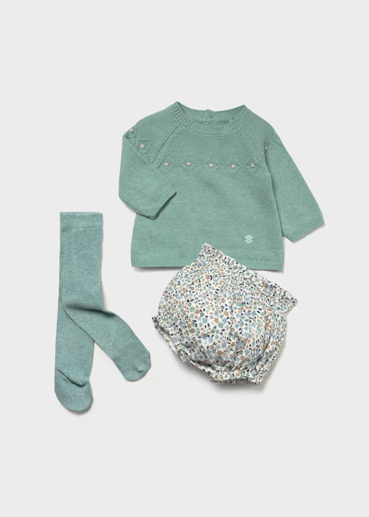 Completo con culotte e calzamaglia neonata Mayoral