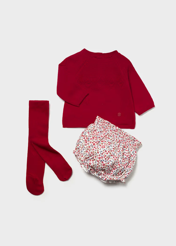 Completo con culotte e calzamaglia neonata Mayoral
