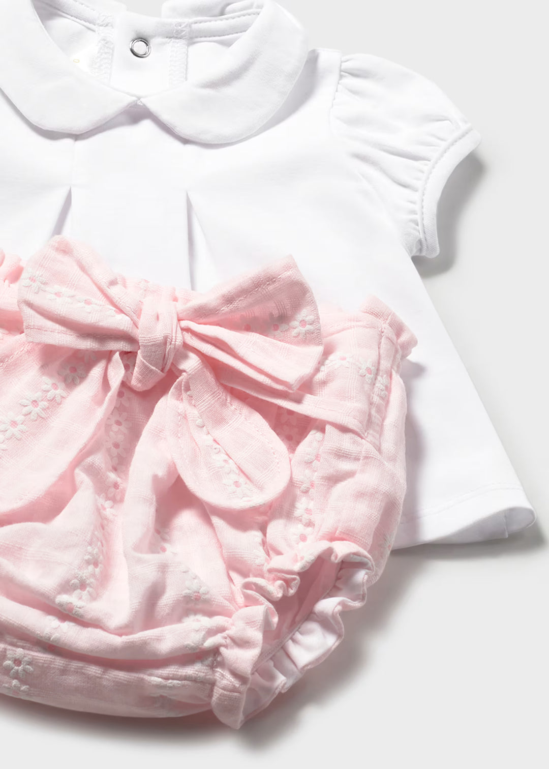 Completo 3 pezzi con culotte neonata Mayoral