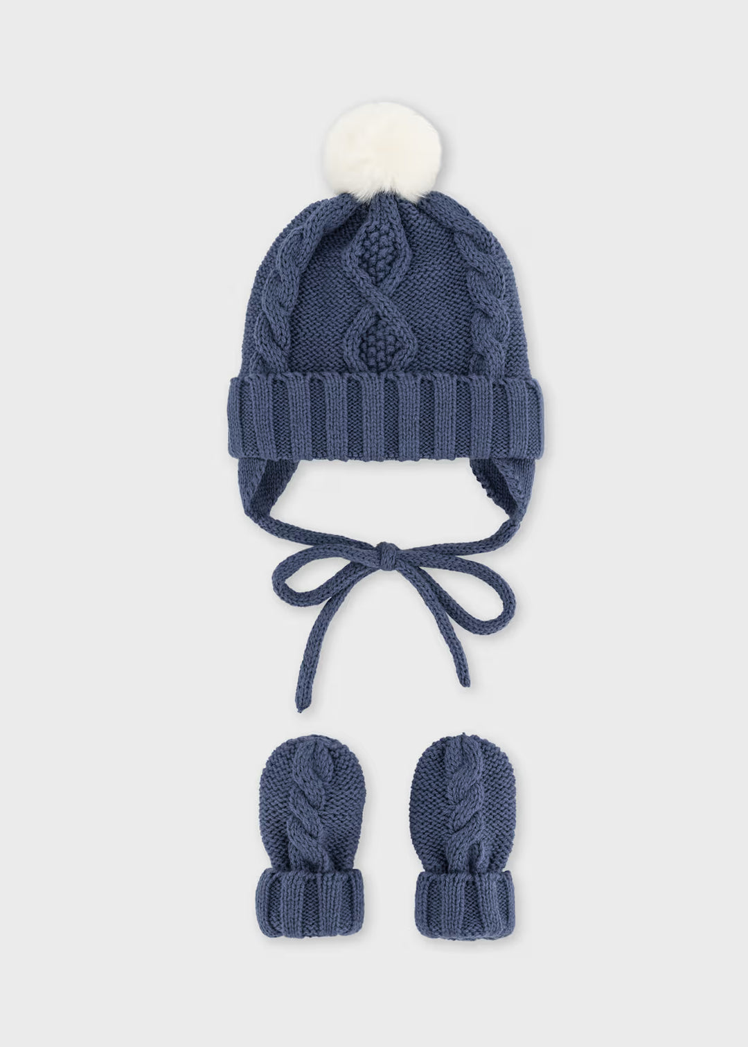 Completo cappello e guanti in tricot neonato Mayoral